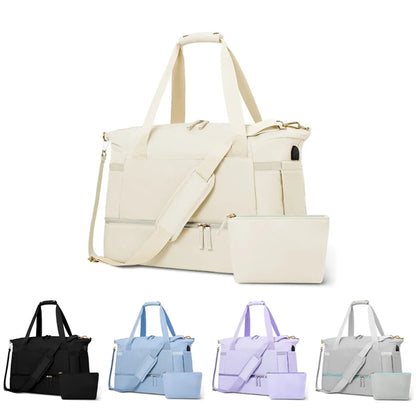 Gym Weekender Travel Duffel Bag for Women Overnight