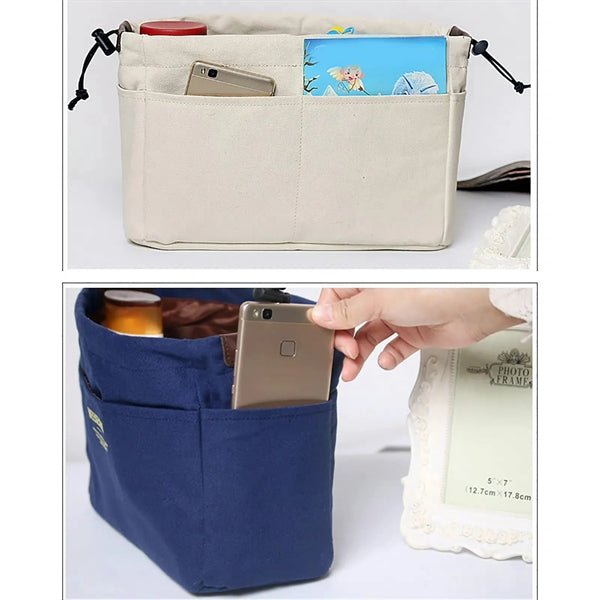 Drawstring Canvas Storage Organizers