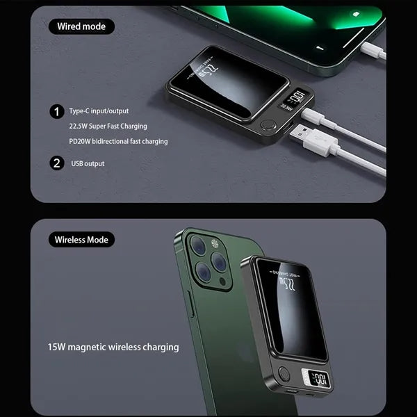 Magnetic Wireless Power Bank 10000mAh
