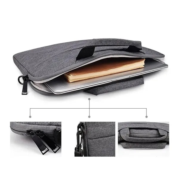Jacquard Laptop Case with Shoulder Strap