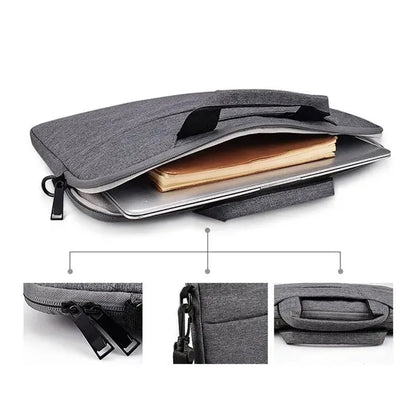 Jacquard Laptop Case with Shoulder Strap