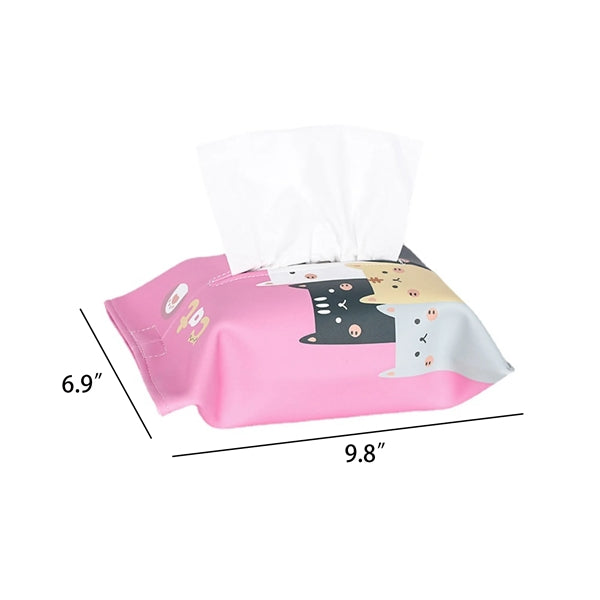 Car PU Leather Tissue Box
