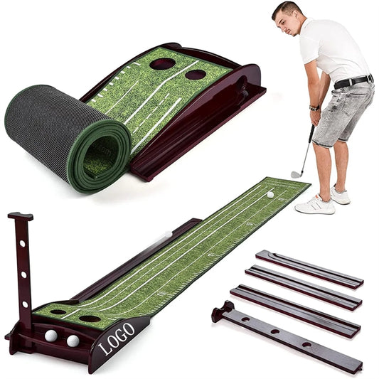Indoor Golf Mat with Automatic Ball Return Function
