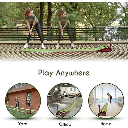 Indoor Golf Mat with Automatic Ball Return Function