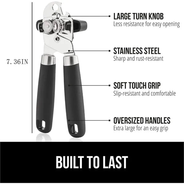Heavy Duty Manual Hand Held Can Opener Tin Lid Cutter