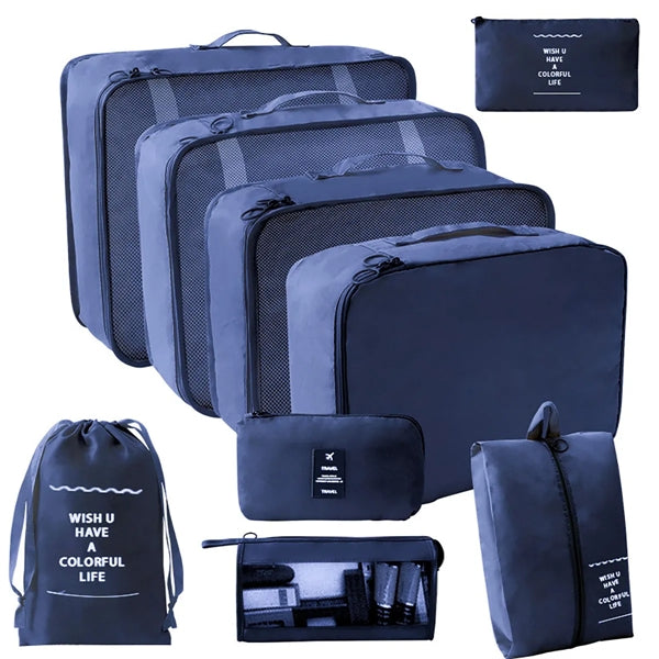 9 in 1 Packing Travel Organiser Bags