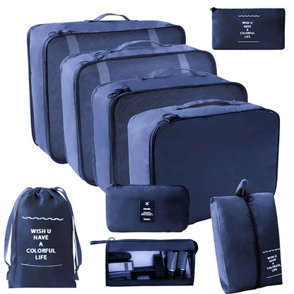 9 in 1 Packing Travel Organiser Bags