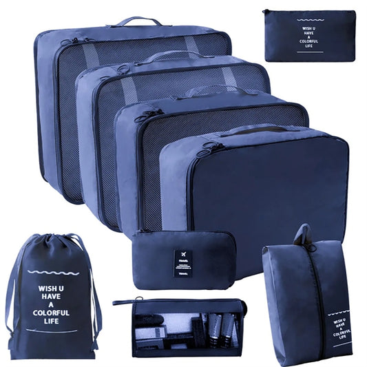 9 in 1 Packing Travel Organiser Bags