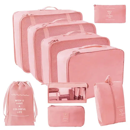 9 in 1 Packing Travel Organiser Bags