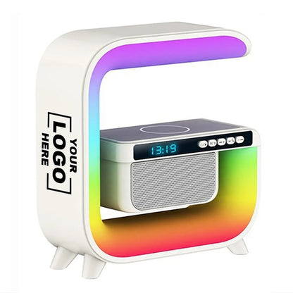 Portable Wireless Speaker with Phone Charger LED Lamp