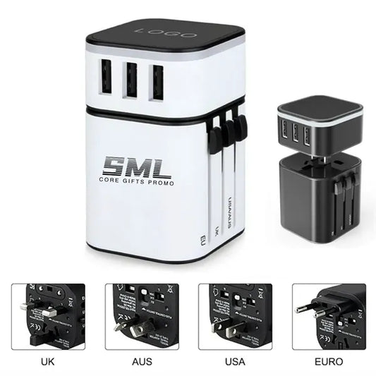Worldwide All in One Universal Travel Wall Plug Adaptor