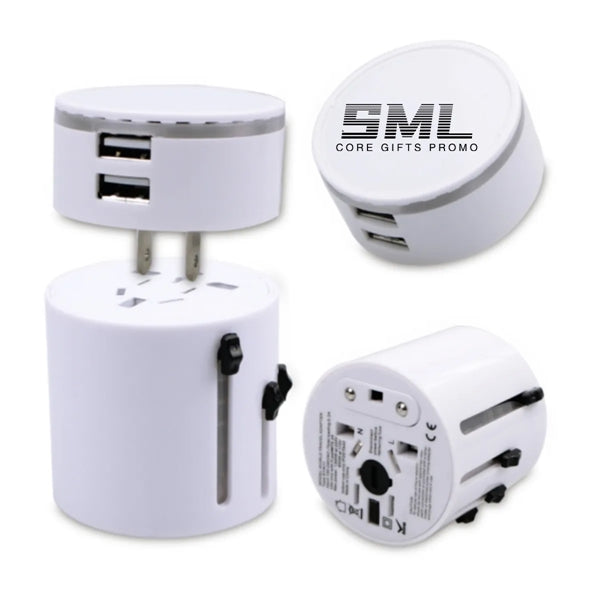 Worldwide All in One Universal Travel Wall Plug Adaptor