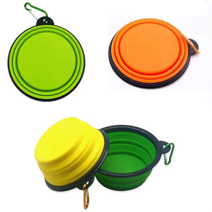 Folding Bowl With Carabiner Hook