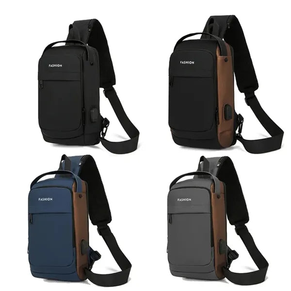 Waterproof Crossbody Chest Bag with Lock