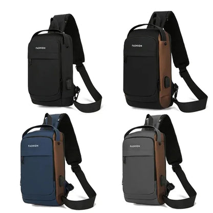 Waterproof Crossbody Chest Bag with Lock