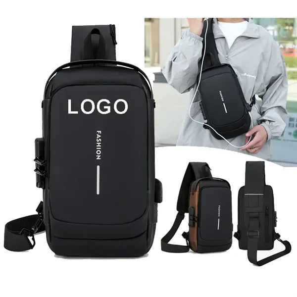 Waterproof Crossbody Sling Bag with Lock