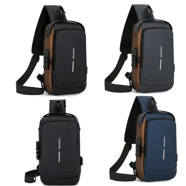 Waterproof Crossbody Sling Bag with Lock