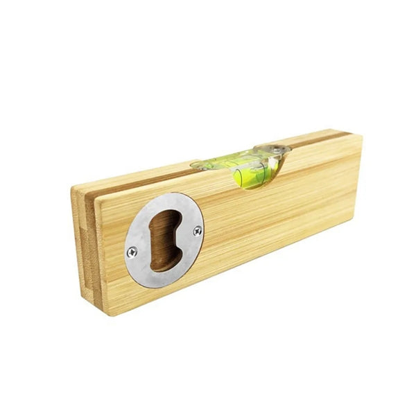 Bamboo Level With Bottle Opener
