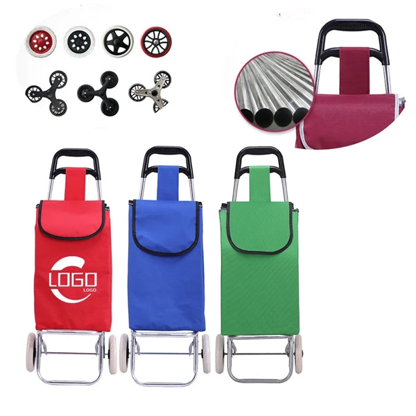 Collapsible Trolley Shopping Cart Bag with Wheels.
