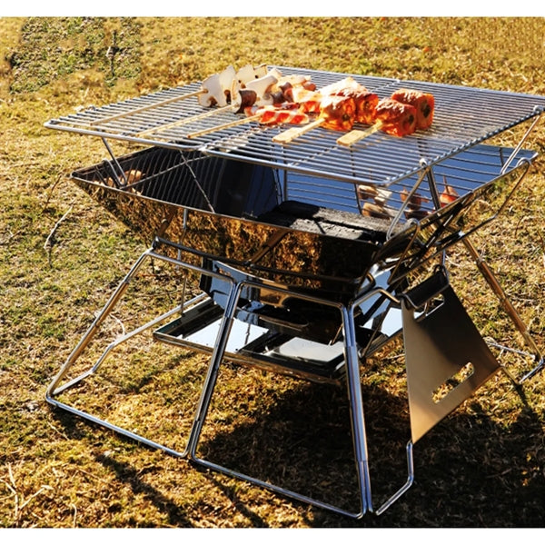 Foldable Stainless Steel Charcoal Bbq Grill