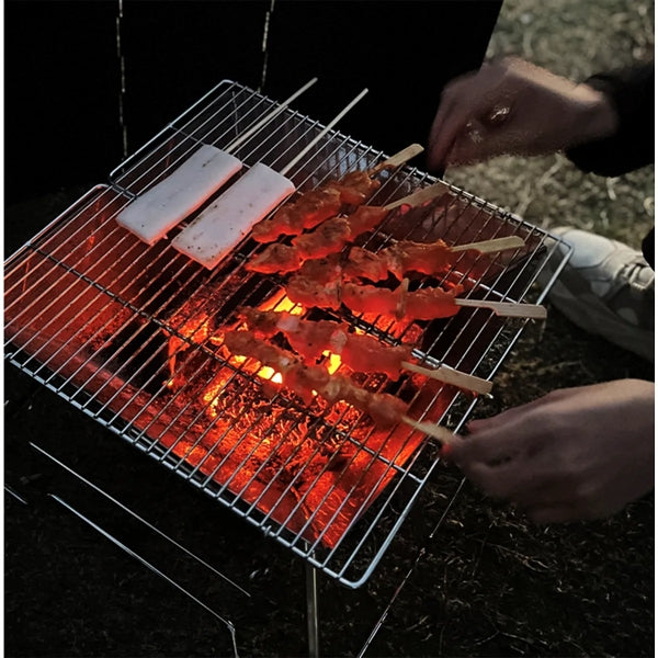 Foldable Stainless Steel Charcoal Bbq Grill