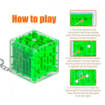 Maze Puzzle Toy Gift 3D Cube Box