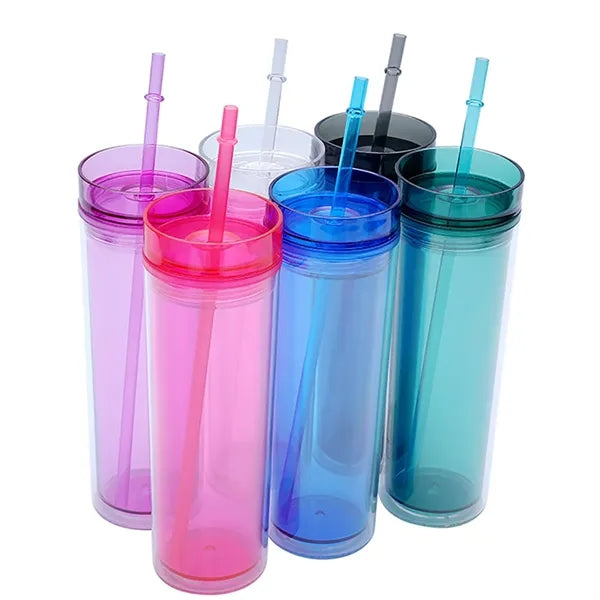 Straw Cup Drinking Sports Bottle