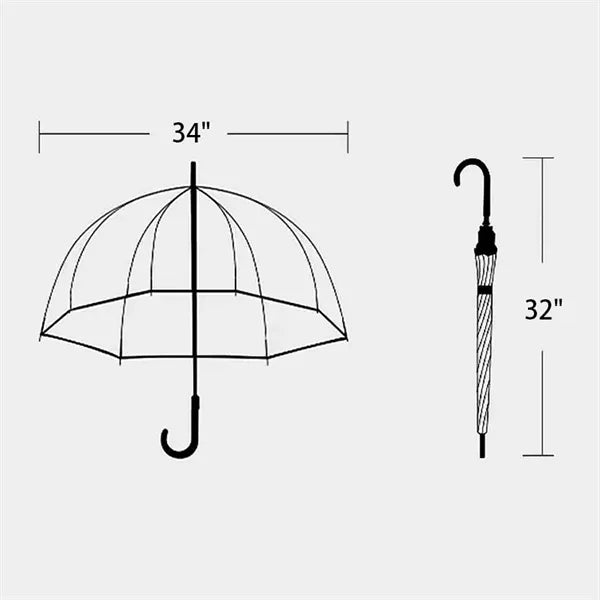 Vogue Clear Bubble Auto Open Arch Apollo Umbrella