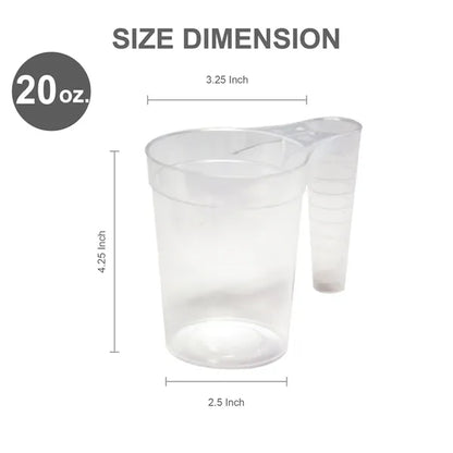 20 oz. Travel Stackable Cups w/ handles