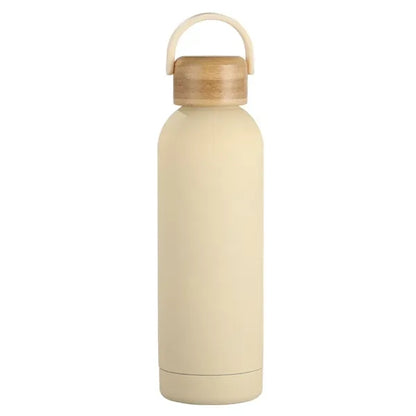 Stainless Steel Bottle with Bamboo Lid