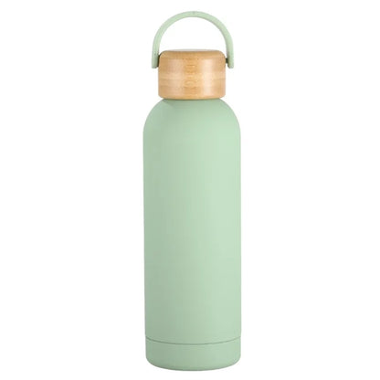 Stainless Steel Bottle with Bamboo Lid