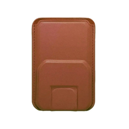 Magnetic Leather Wallet Cards Holder Stand with Kickstand