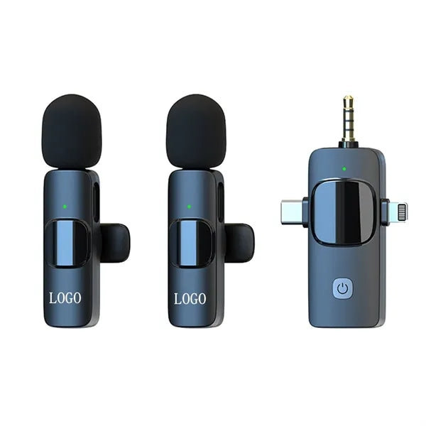 3 in 1 Wireless Lavalier Microphones