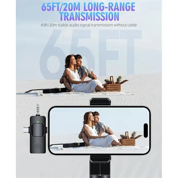 3 in 1 Wireless Lavalier Microphones