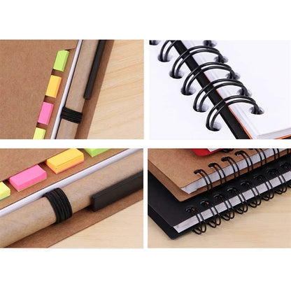 Spiral Lined Wire bound Notebook with Pen and Tabs