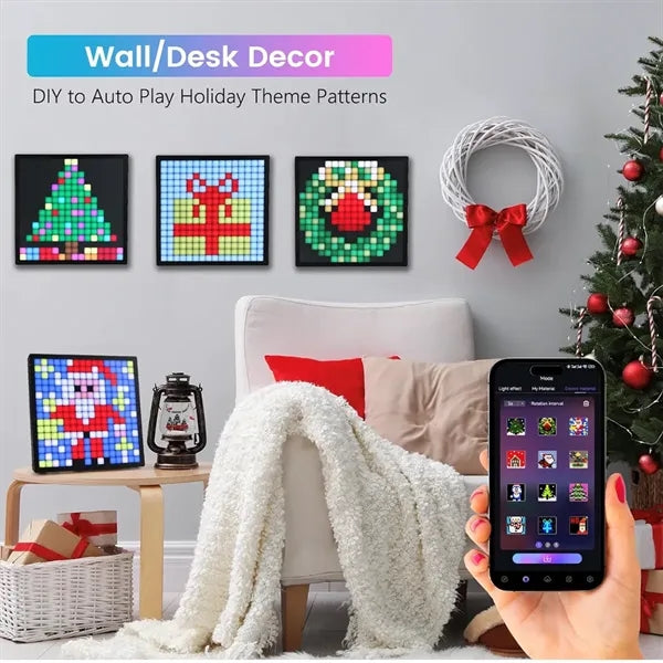 16x16 LED Pixel Art Digital Picture Frame