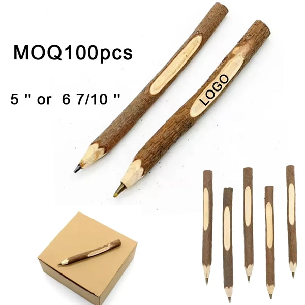 5''  Natural Branch Rollerball Wood Pen