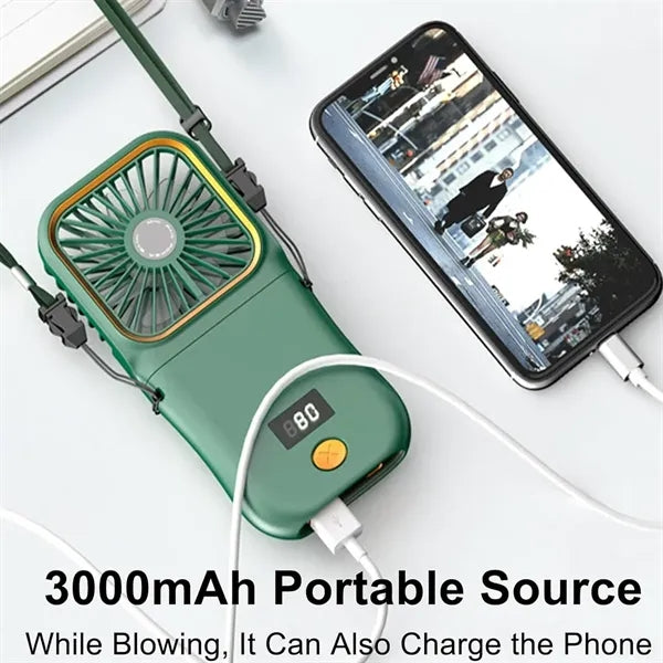 Foldable Neck Hanging Small USB Fan