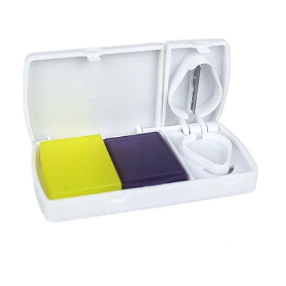 Pill Box with Medicine Cutter