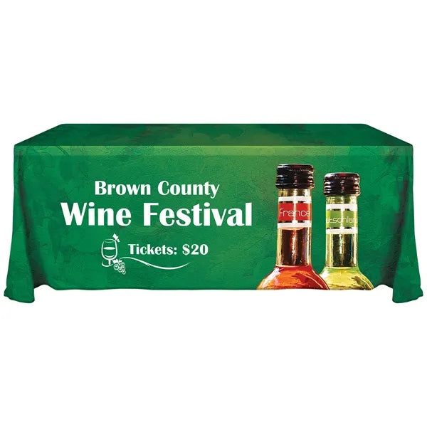 6' Knit Polyester Custom Throw Style Table Cover