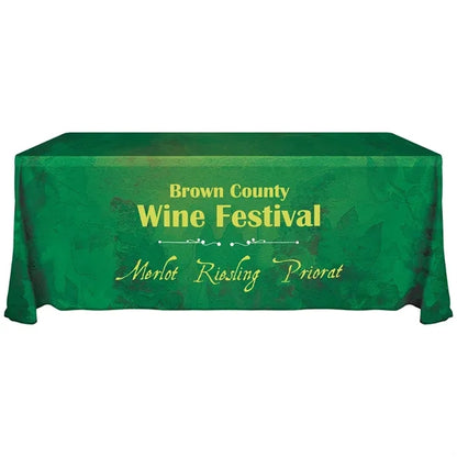 6' Knit Polyester Custom Throw Style Table Cover