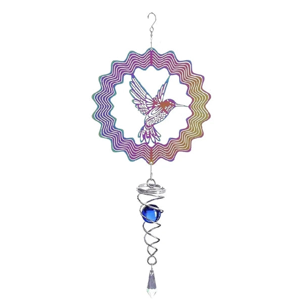 Stainless Steel Hanging Wind Spinner