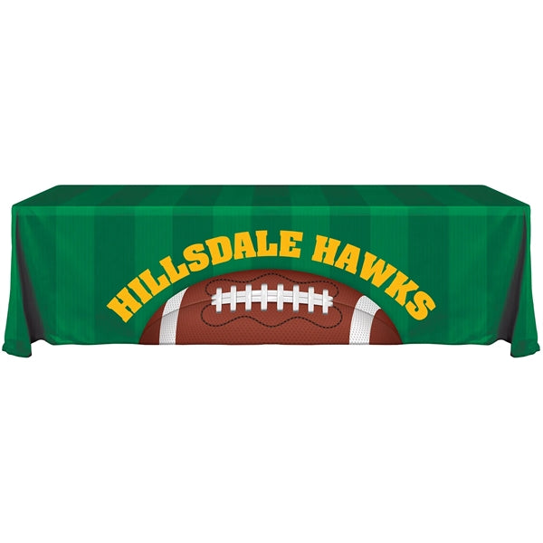 8' Knit Polyester Custom Throw Style Table Cover