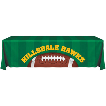 8' Knit Polyester Custom Throw Style Table Cover