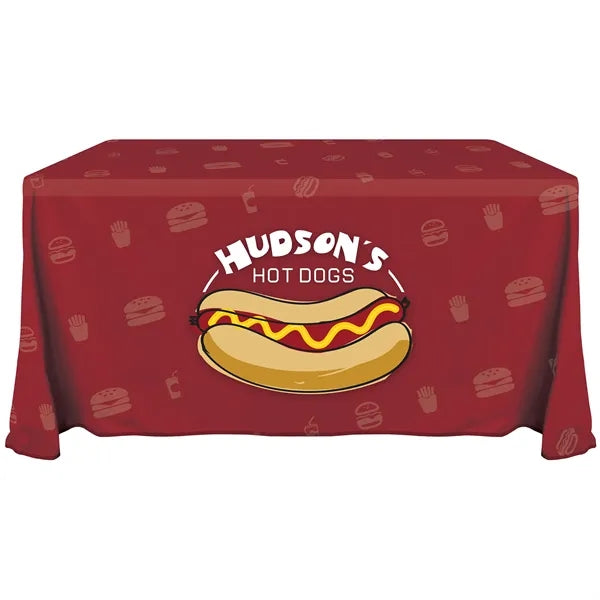 4' Knit Polyester Custom Throw Style Table Cover