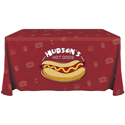 4' Knit Polyester Custom Throw Style Table Cover