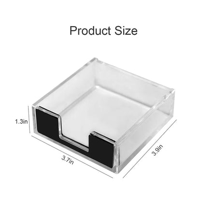 Clear Acrylic Sticky Note Pad Holder