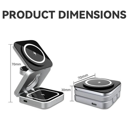 Travel Foldable Wireless Charger for Multiple Devices