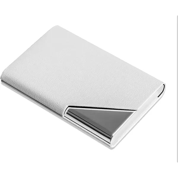 PU Leather and Stainless Steel Multi Business Card  Holder