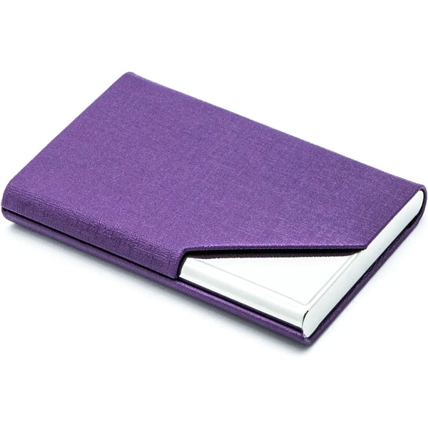 PU Leather and Stainless Steel Multi Business Card  Holder